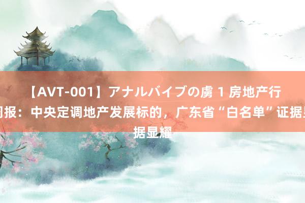【AVT-001】アナルバイブの虜 1 房地产行业周报:中央定调地产发展标的,广东省“白名单”证据显耀